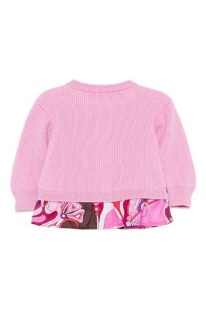 cardigan in lana rosa EMILIO PUCCI KIDS | PX9010W002850G